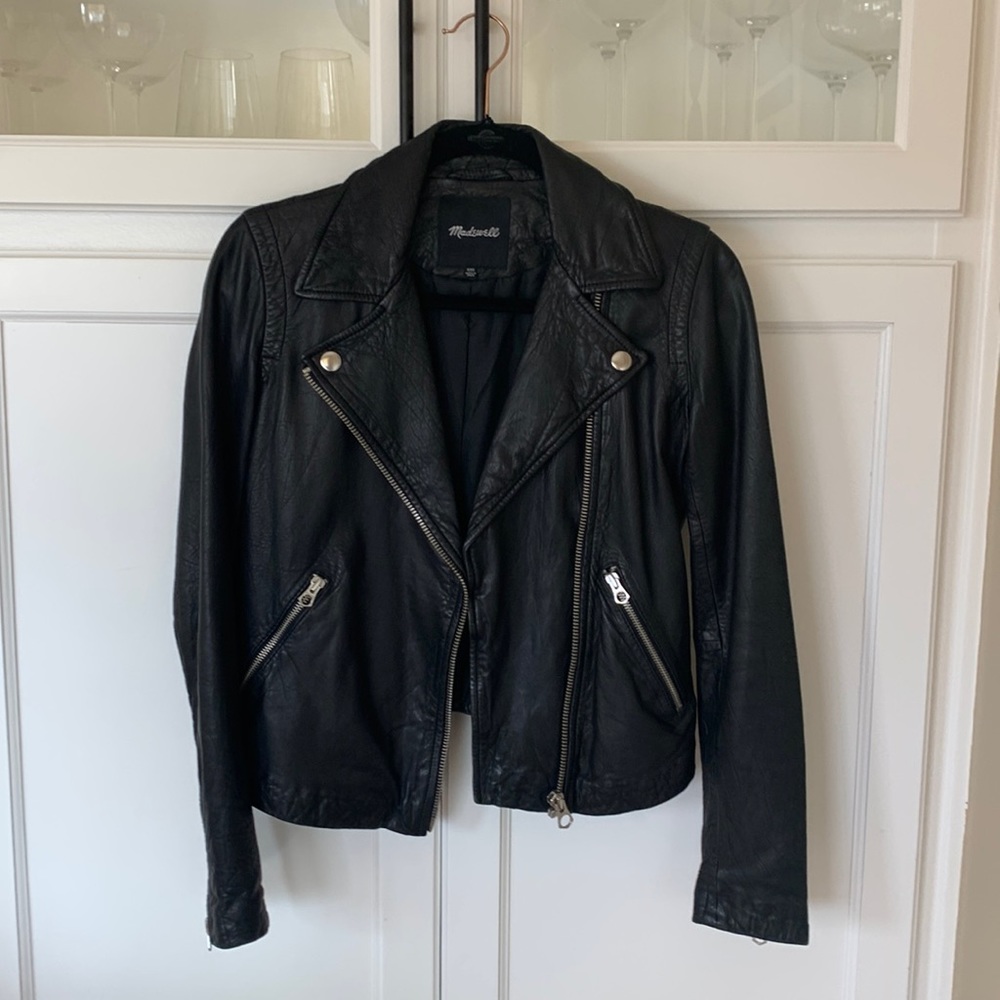Madewell Washed Leather motorcycle jacket